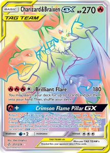 Eclissi cosmica Charizard e Braixen GX 251/236