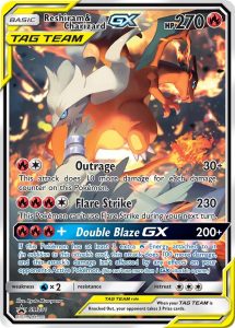 Promo Reshiram e Charizard GX SM201